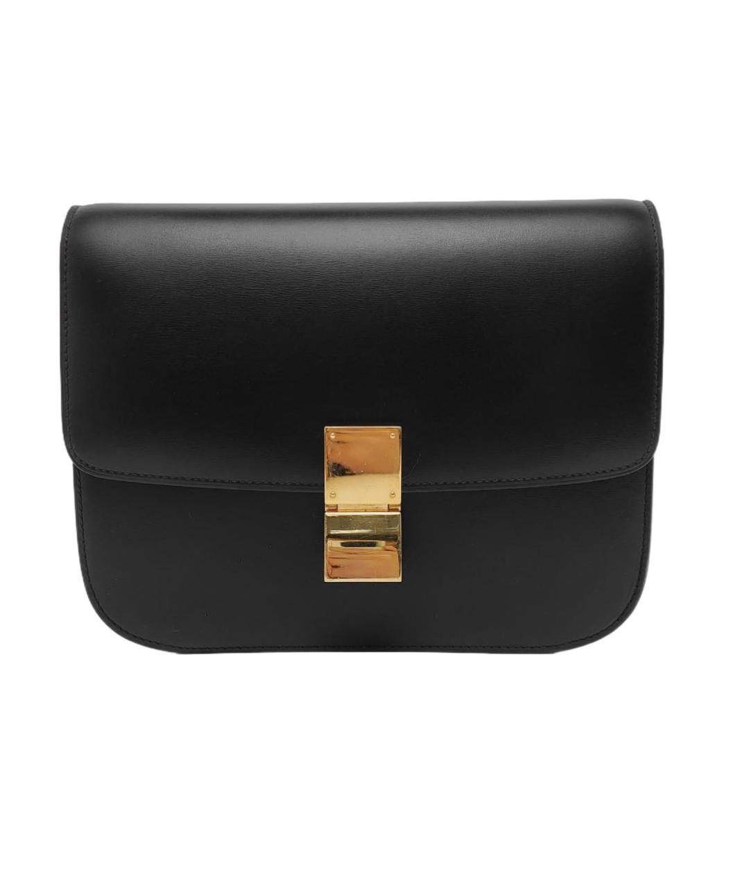 CELINE Черная кожаная сумка через плечо, фото 6