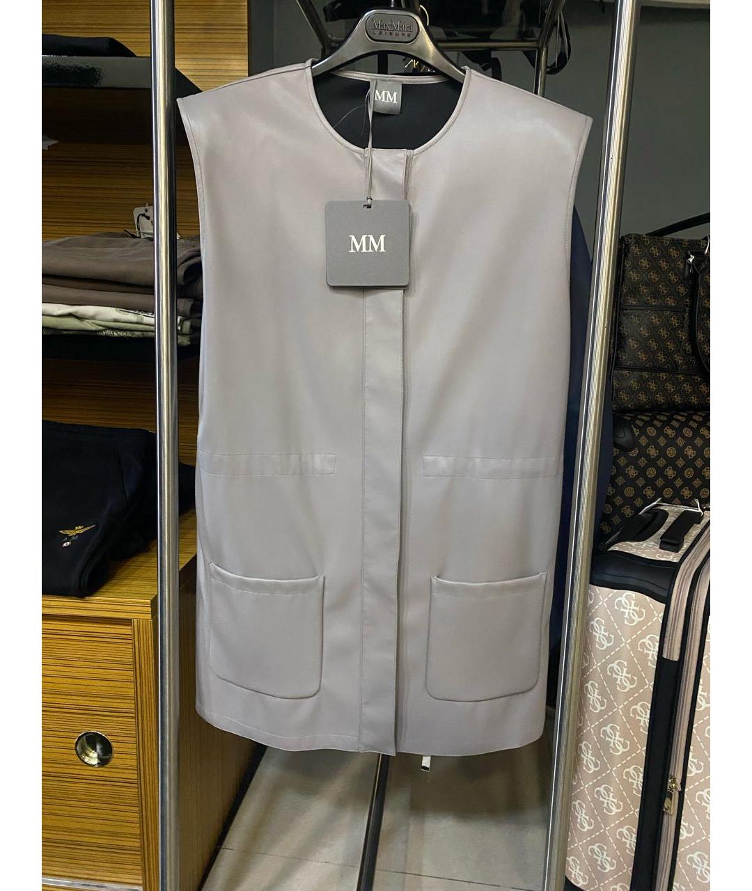 MAX MARA Серый жилет, фото 7