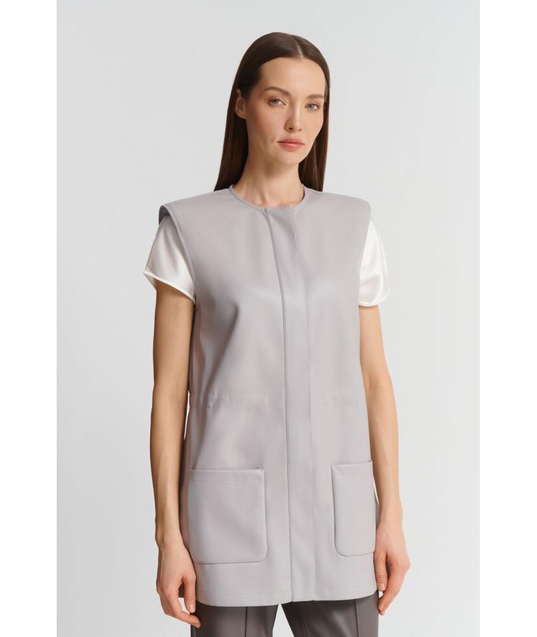 MAX MARA Серый жилет, фото 6