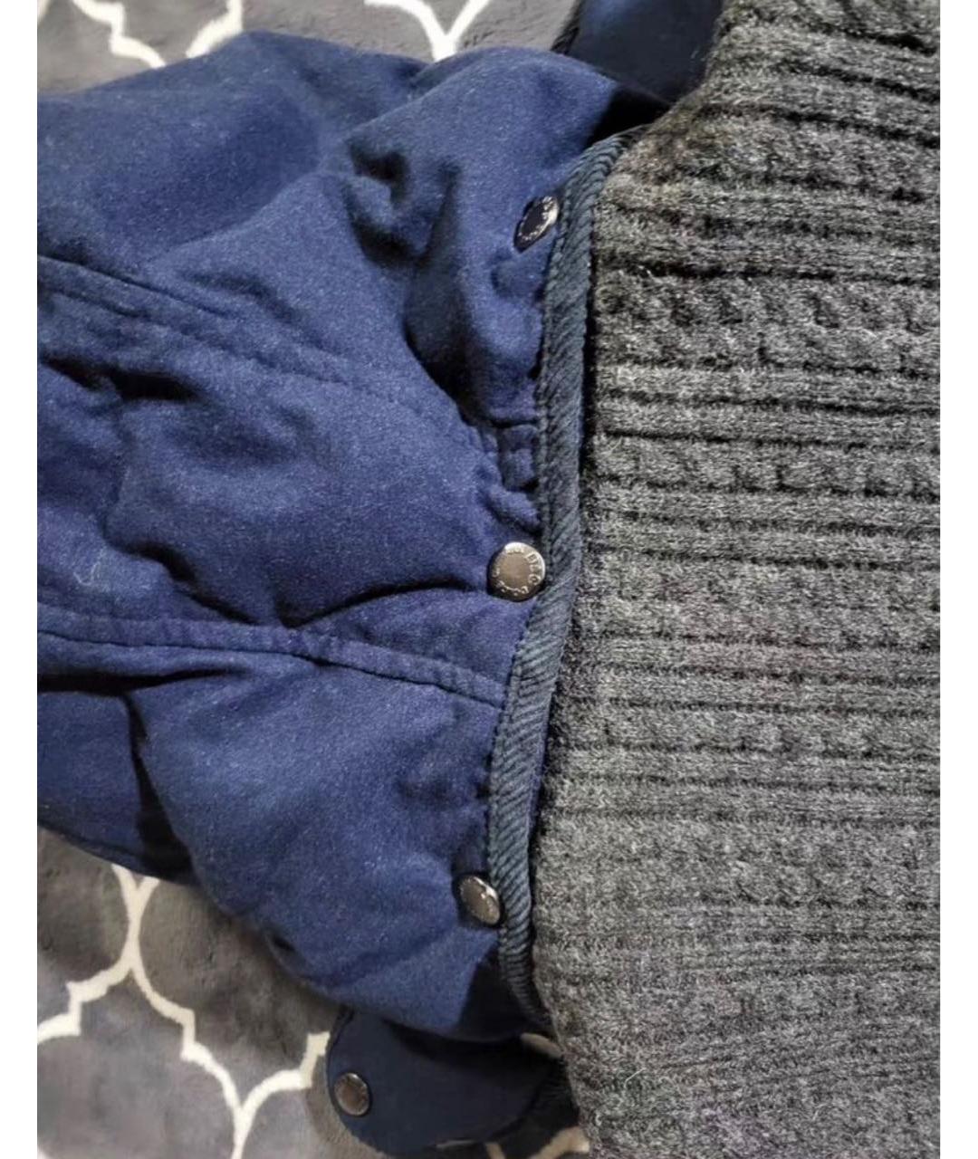 DOLCE&GABBANA Темно-синий пуховик, фото 5