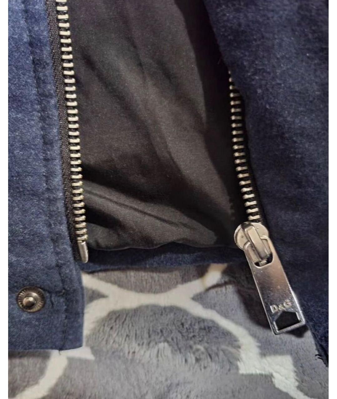 DOLCE&GABBANA Темно-синий пуховик, фото 6