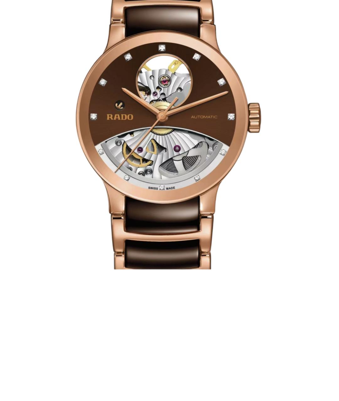 RADO Коричневые часы, фото 5