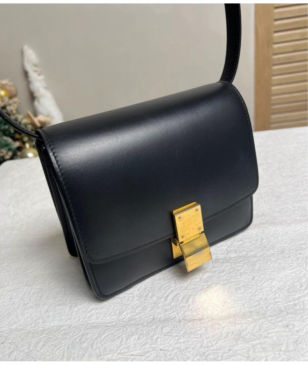 CELINE Черная кожаная сумка через плечо, фото 4