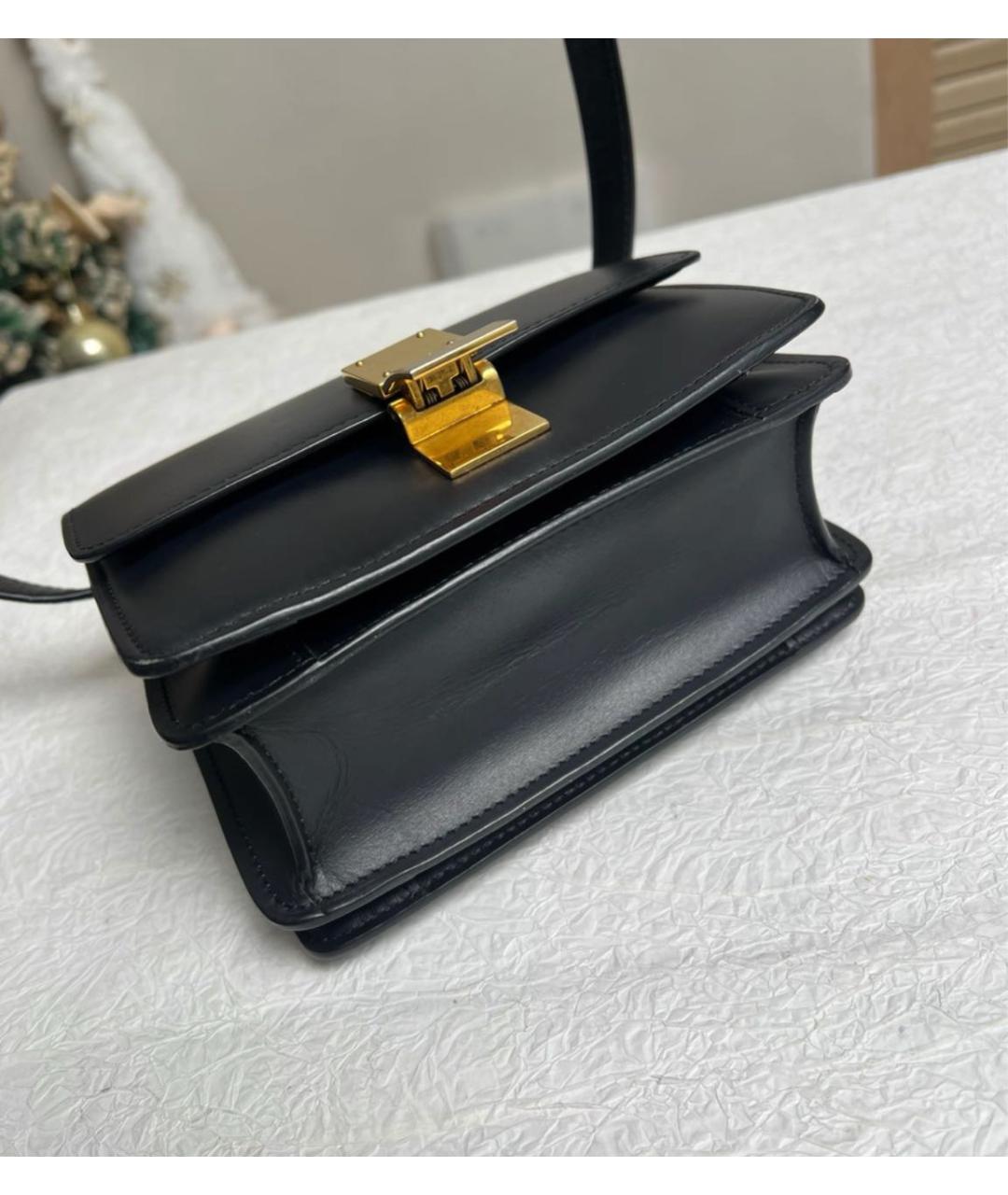 CELINE Черная кожаная сумка через плечо, фото 6