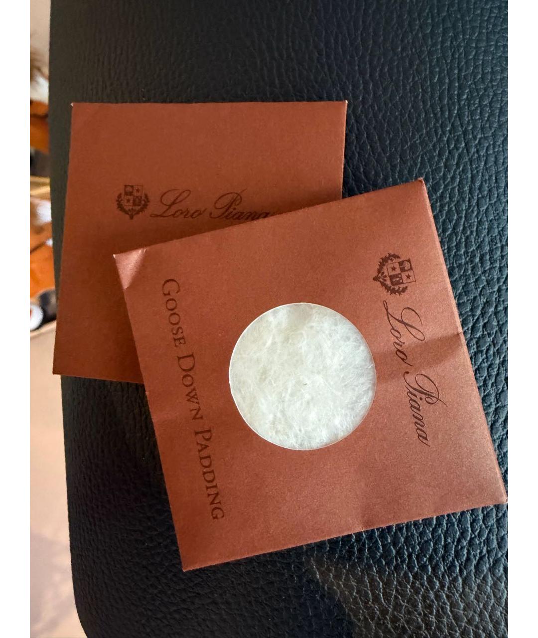 LORO PIANA Бежевый полиуретановый пуховик, фото 5