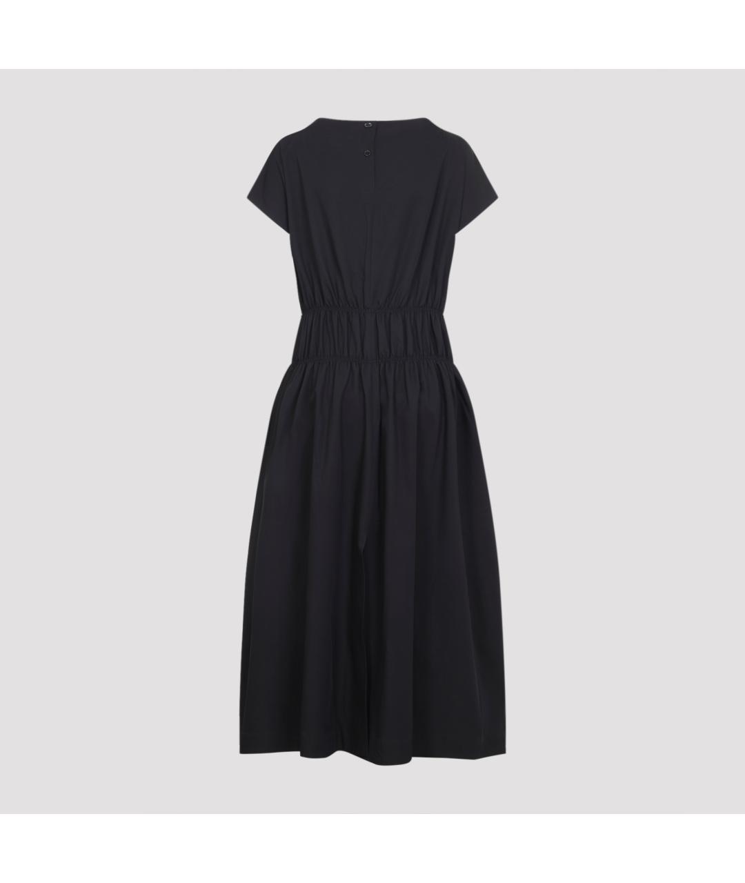 STUDIO NICHOLSON Черное хлопковое повседневное платье, фото 4