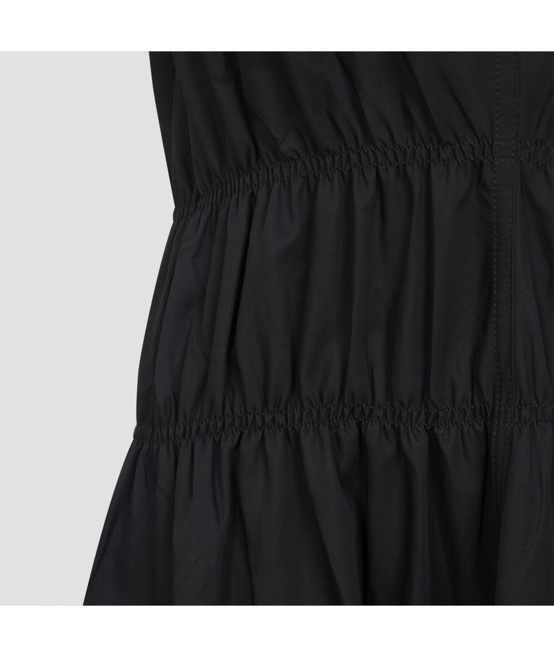 STUDIO NICHOLSON Черное хлопковое повседневное платье, фото 6