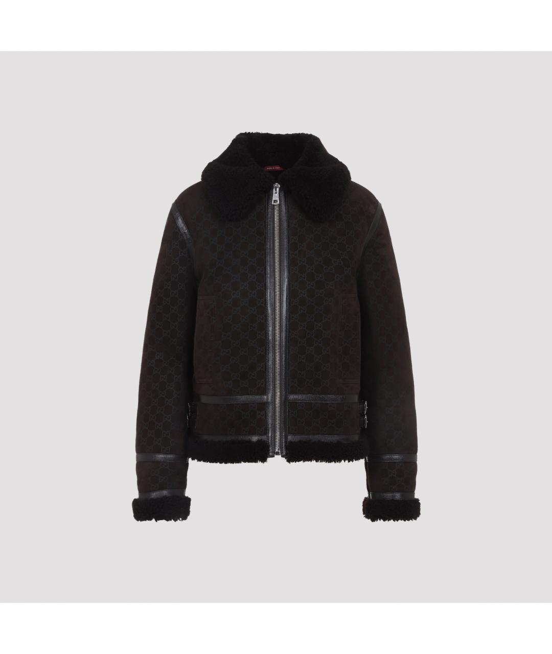 GUCCI Коричневая кожаная дубленка, фото 3