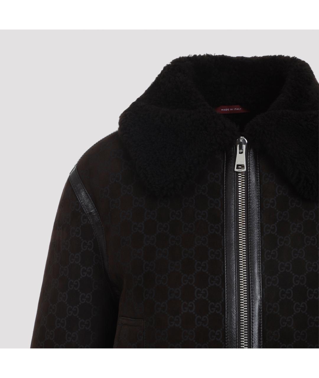 GUCCI Коричневая кожаная дубленка, фото 5