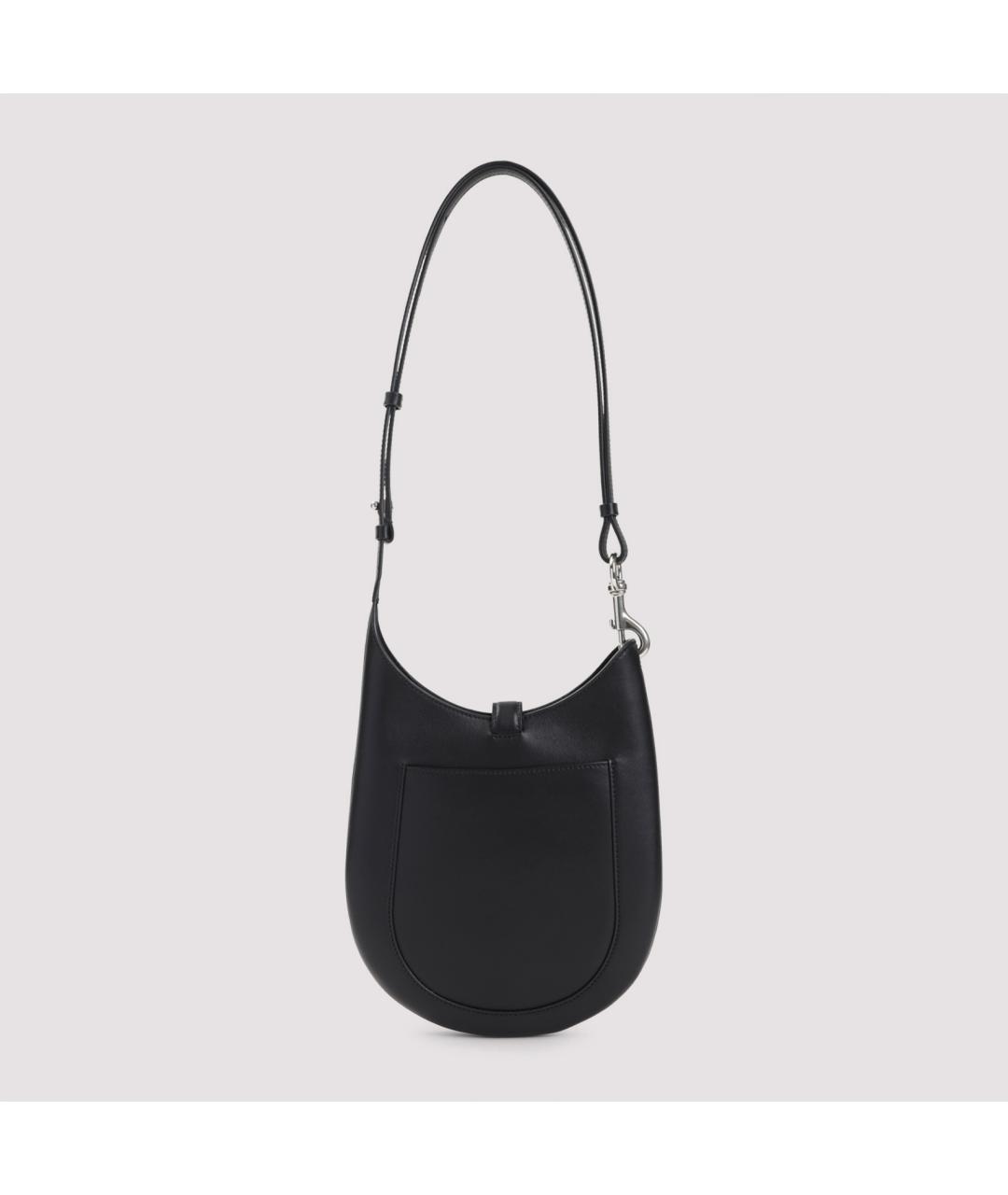 PHOEBE PHILO Черная кожаная сумка через плечо, фото 4