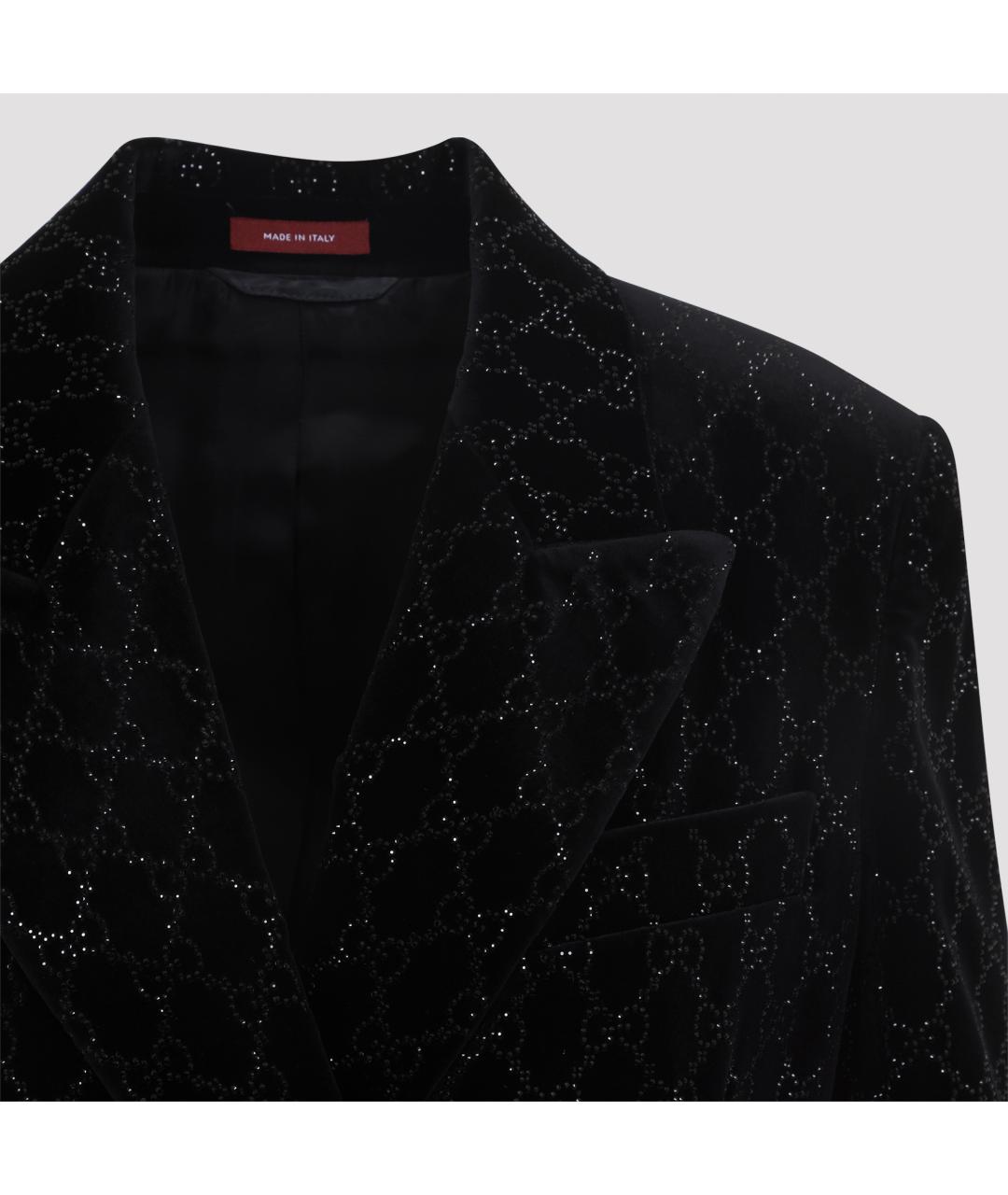 GUCCI Черный хлопковый жакет/пиджак, фото 6