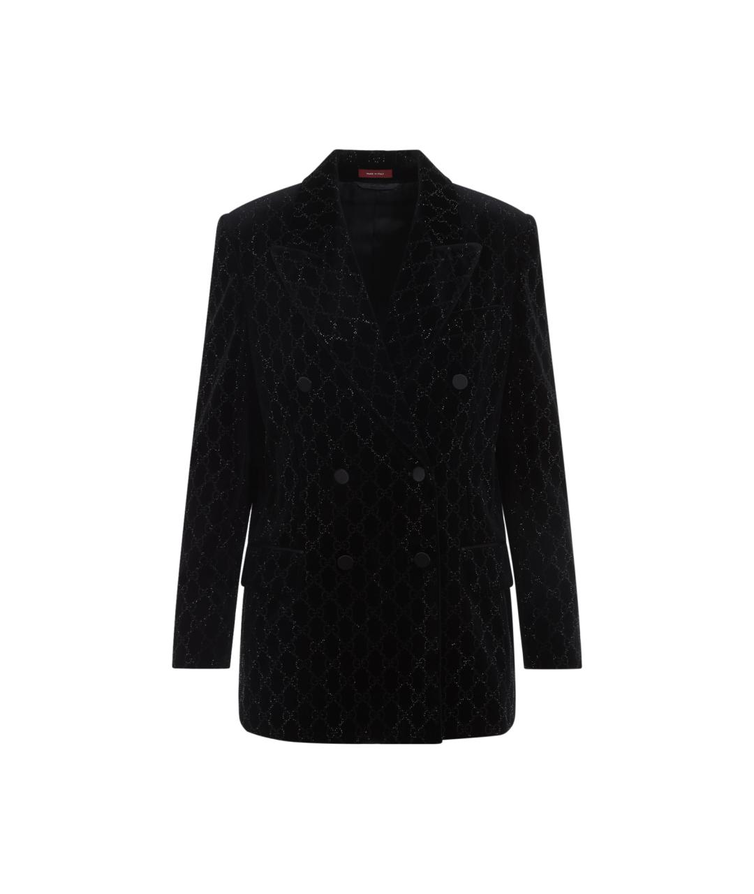 GUCCI Черный хлопковый жакет/пиджак, фото 1