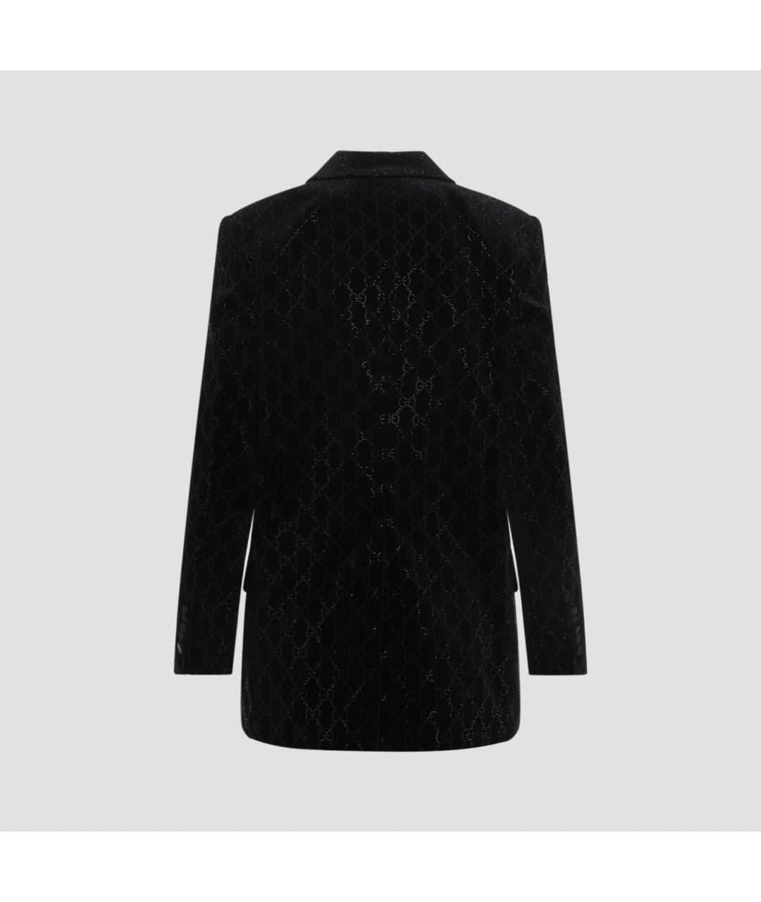 GUCCI Черный хлопковый жакет/пиджак, фото 4