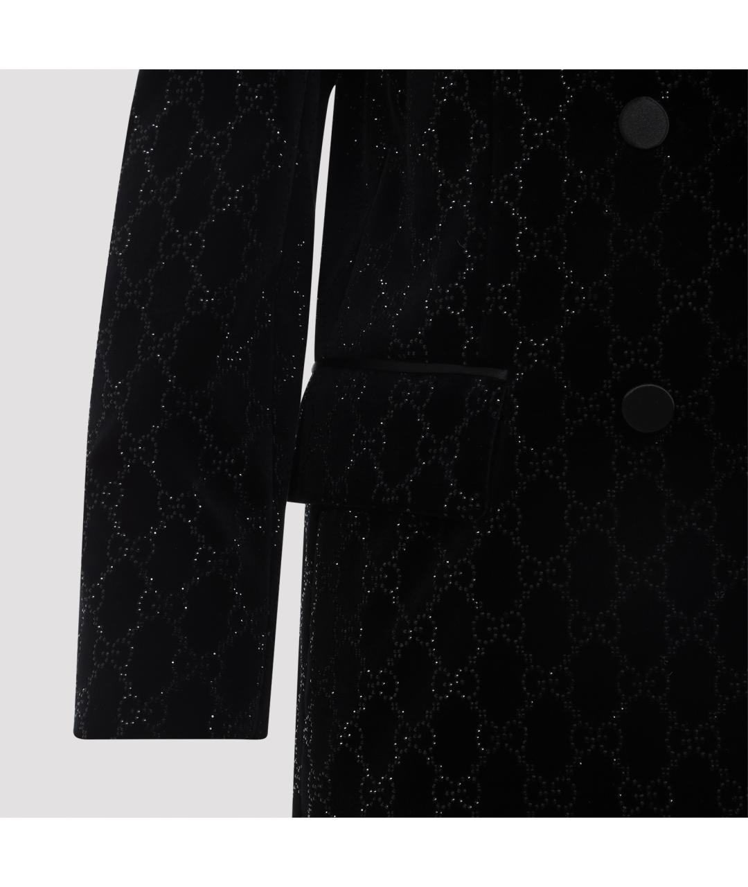 GUCCI Черный хлопковый жакет/пиджак, фото 5