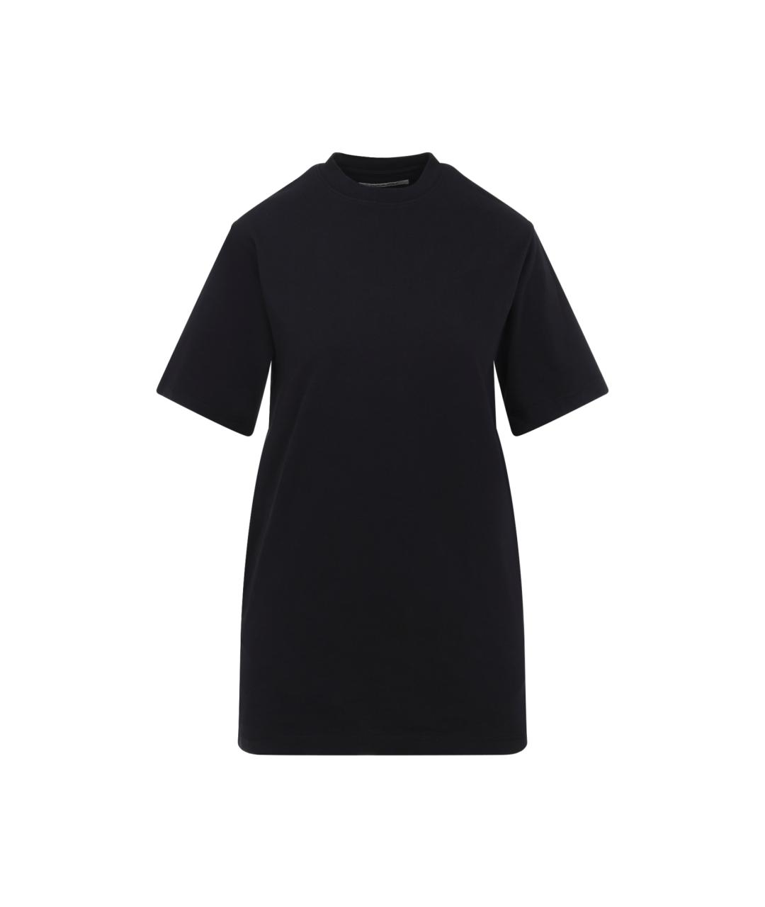 PHOEBE PHILO Черная хлопковая футболка, фото 1