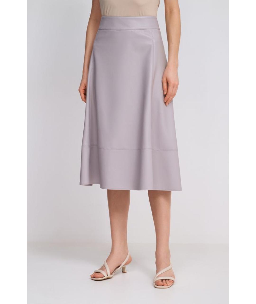 MAX MARA Серая юбка миди, фото 6