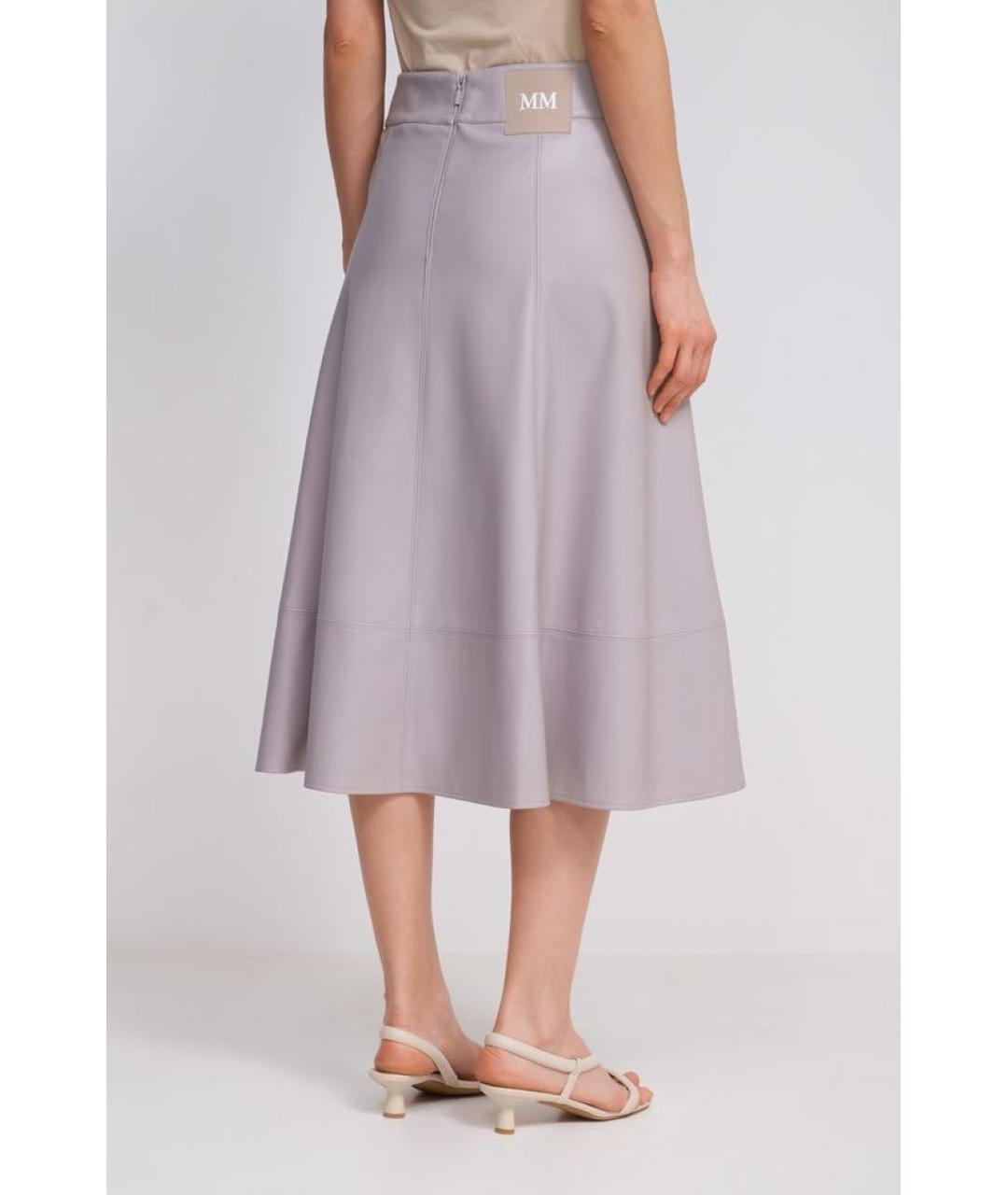 MAX MARA Серая юбка миди, фото 5