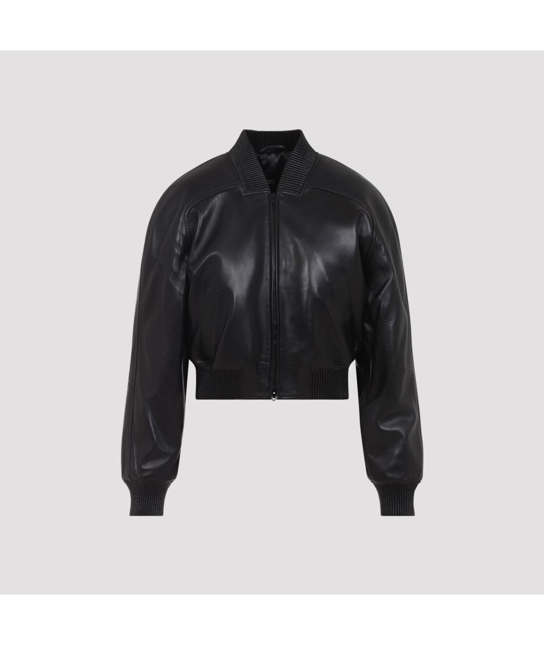 PHOEBE PHILO Черная кожаная куртка, фото 3