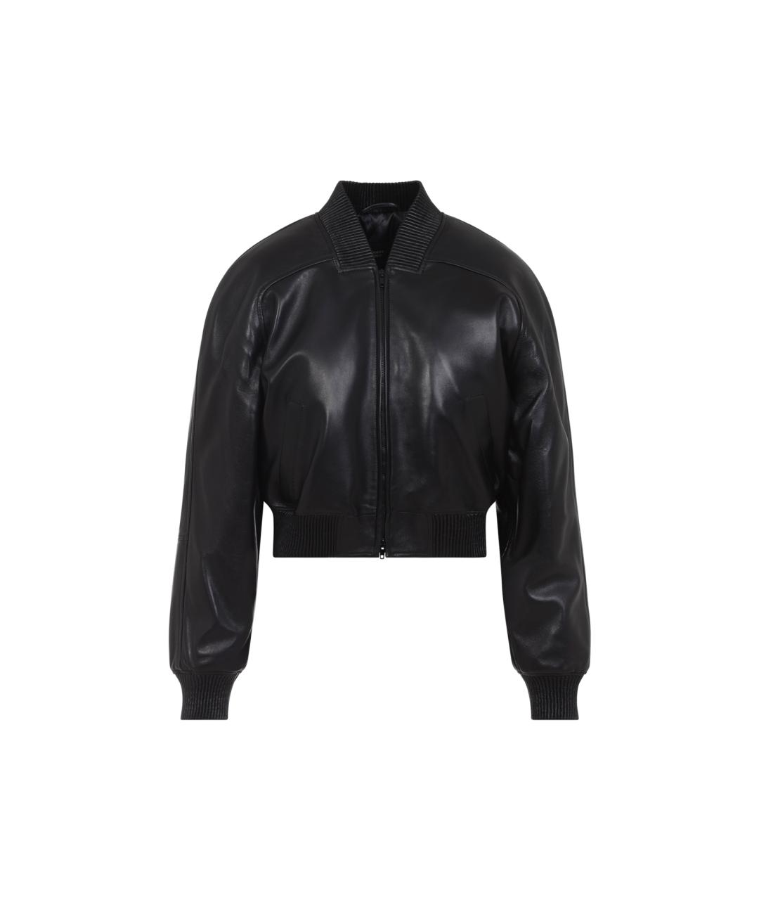 PHOEBE PHILO Черная кожаная куртка, фото 1