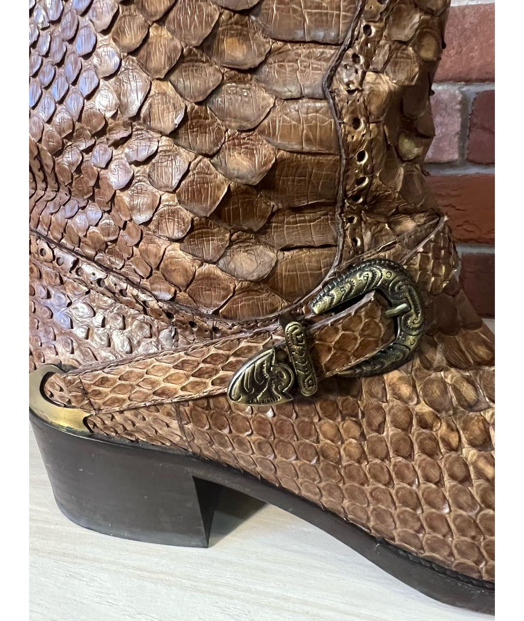 FRATELLI ROSSETTI Коричневые кожаные полусапоги, фото 6