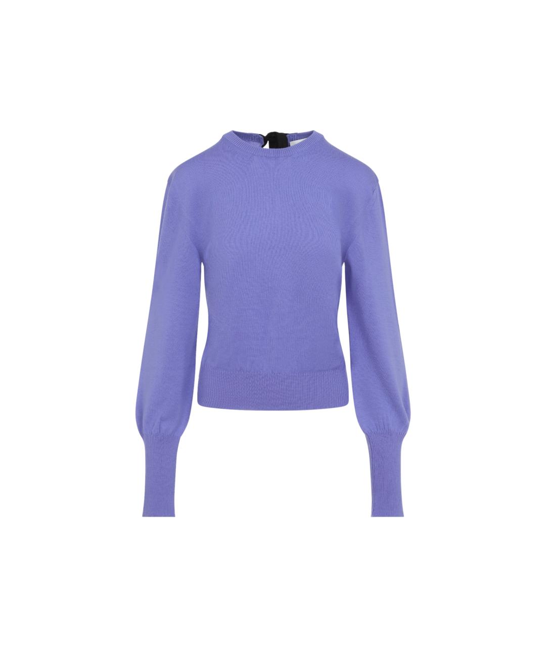 LANVIN Фиолетовый шерстяной джемпер / свитер, фото 1