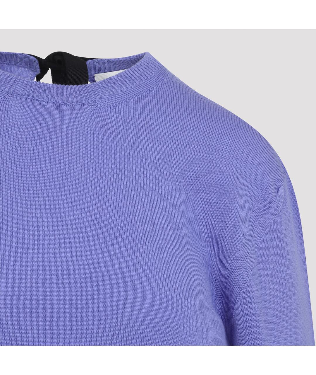 LANVIN Фиолетовый шерстяной джемпер / свитер, фото 5