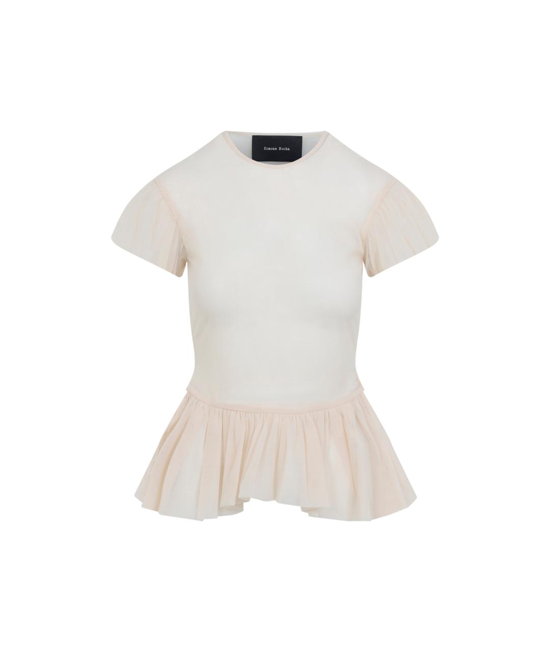 SIMONE ROCHA Бежевая полиамидовая блузы, фото 1