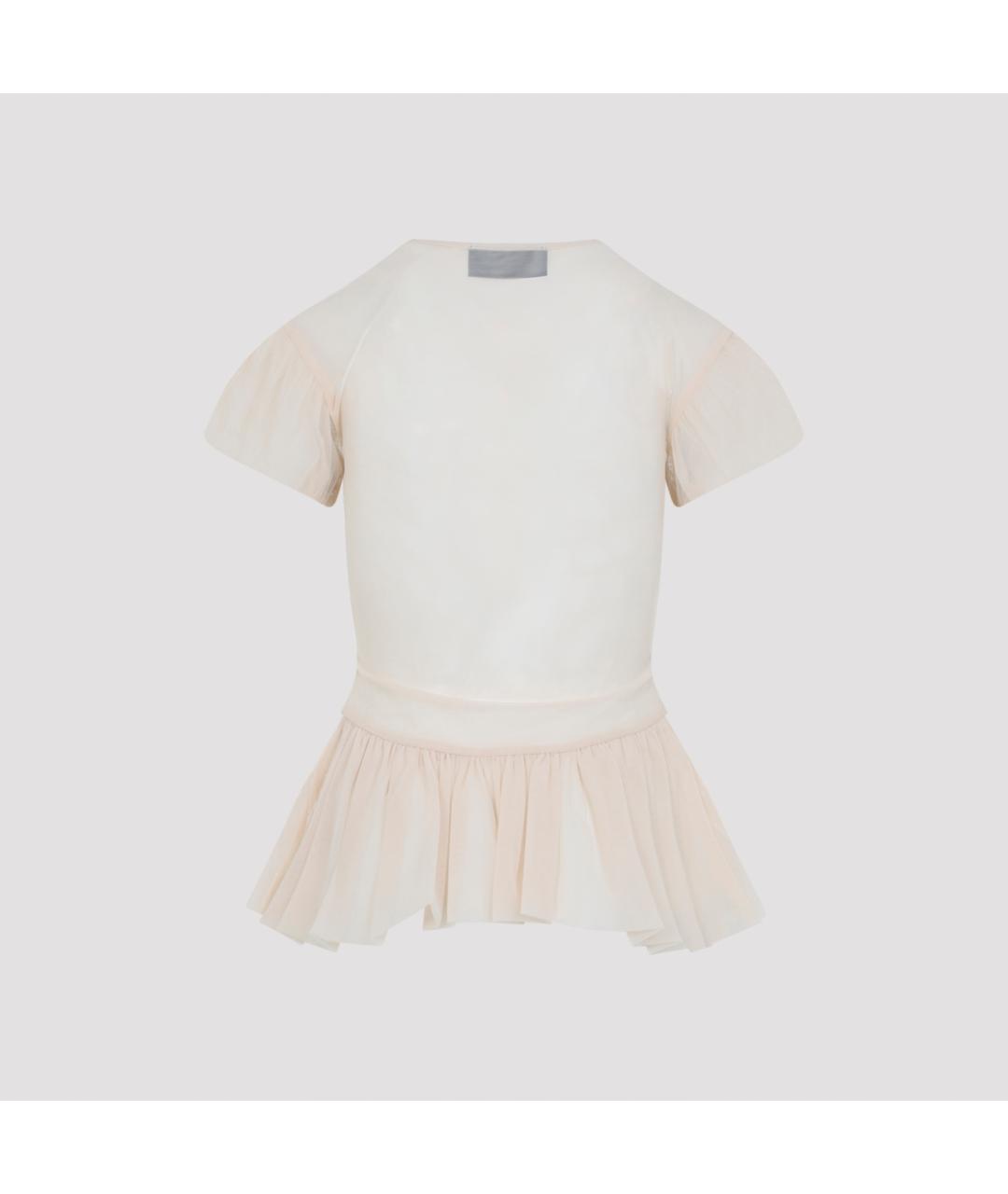 SIMONE ROCHA Бежевая полиамидовая блузы, фото 4