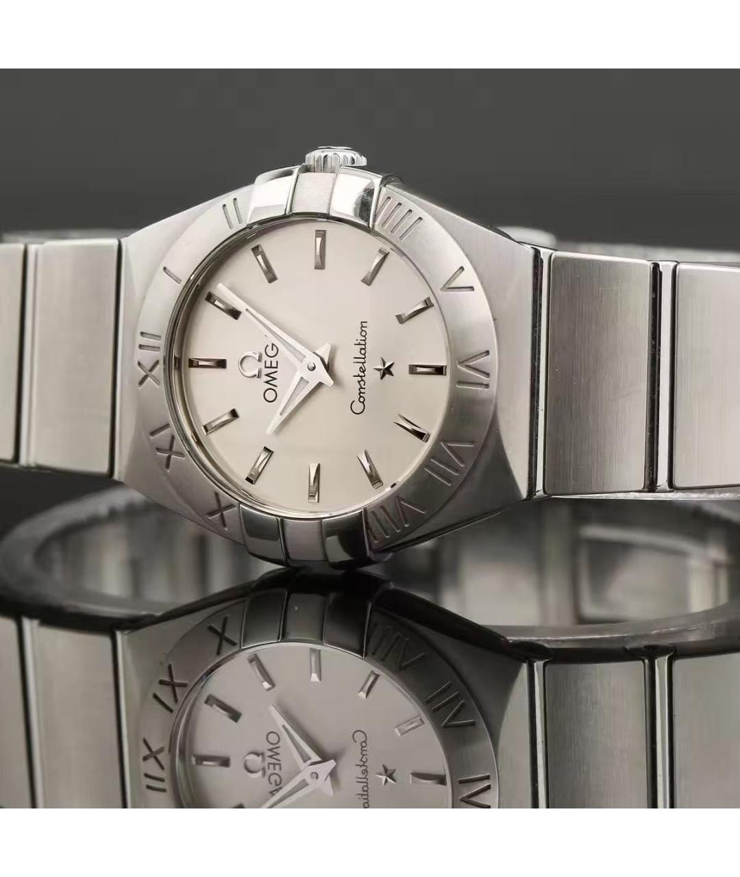 OMEGA Серебряные часы, фото 4