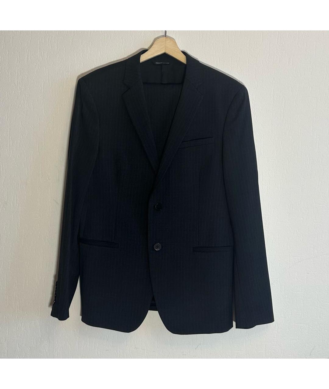 DOLCE&GABBANA Антрацитовый классический костюм, фото 9
