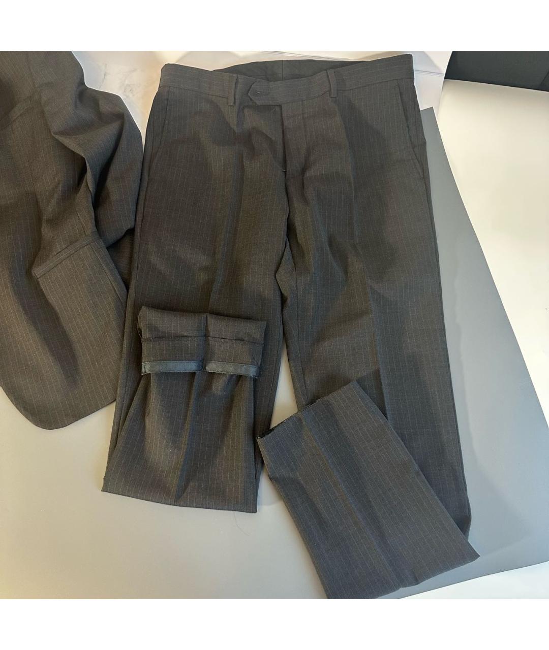 DOLCE&GABBANA Антрацитовый классический костюм, фото 7