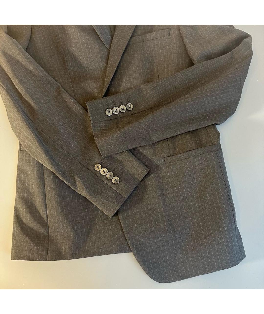 DOLCE&GABBANA Антрацитовый классический костюм, фото 8