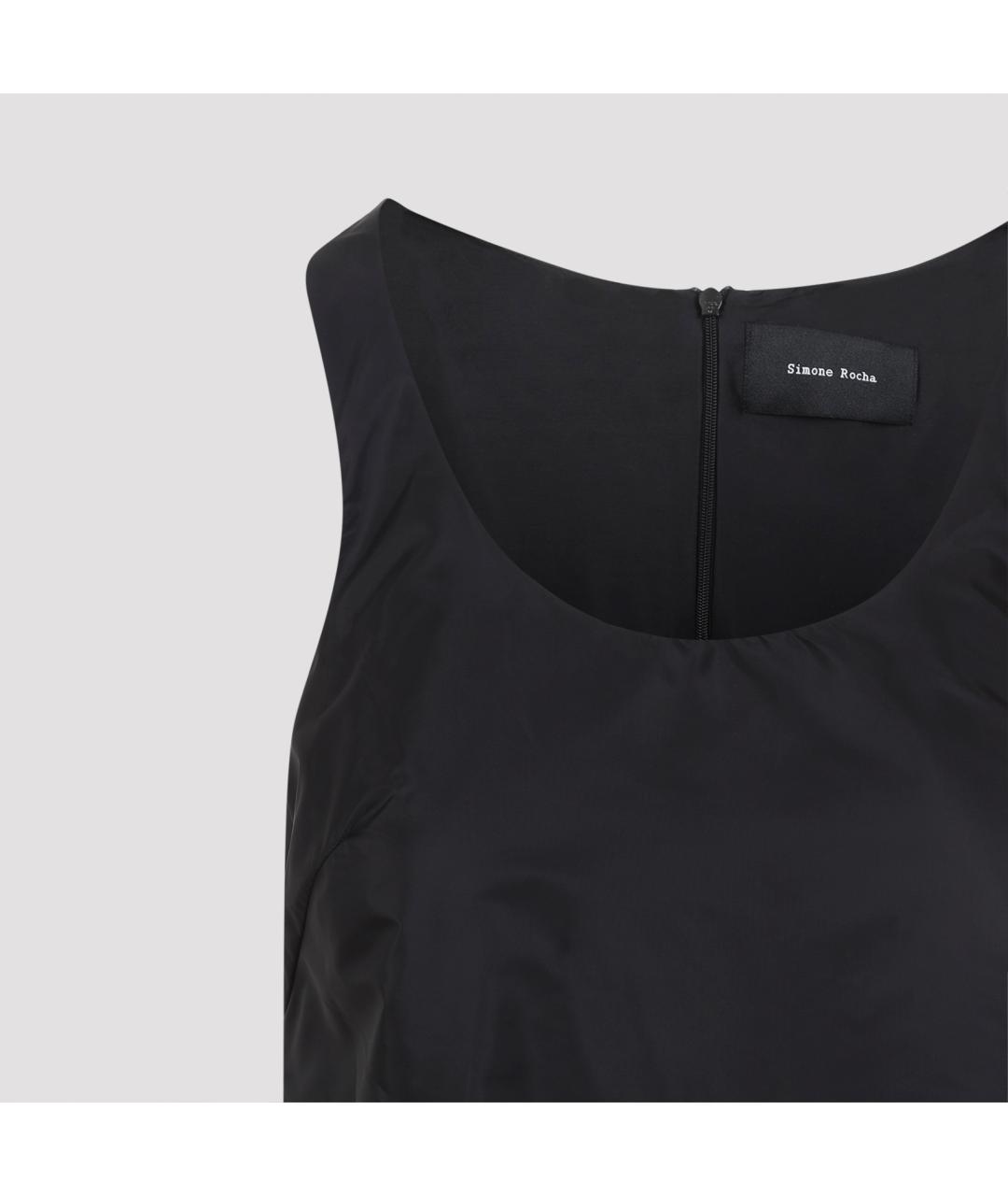 SIMONE ROCHA Черное полиамидовое платье, фото 5
