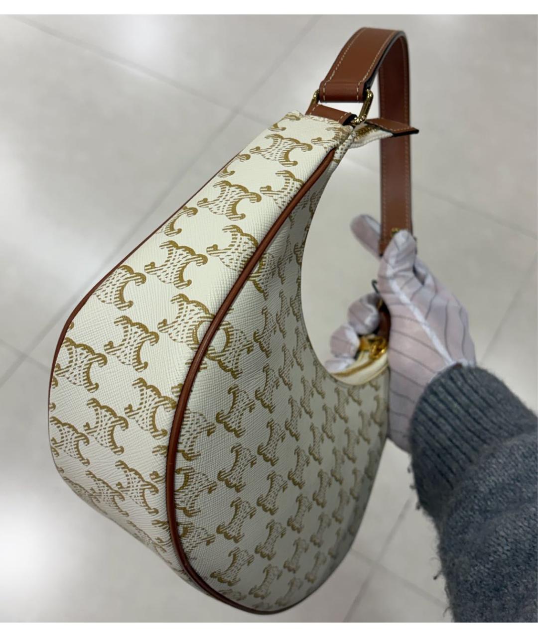 CELINE Бежевая сумка через плечо, фото 3