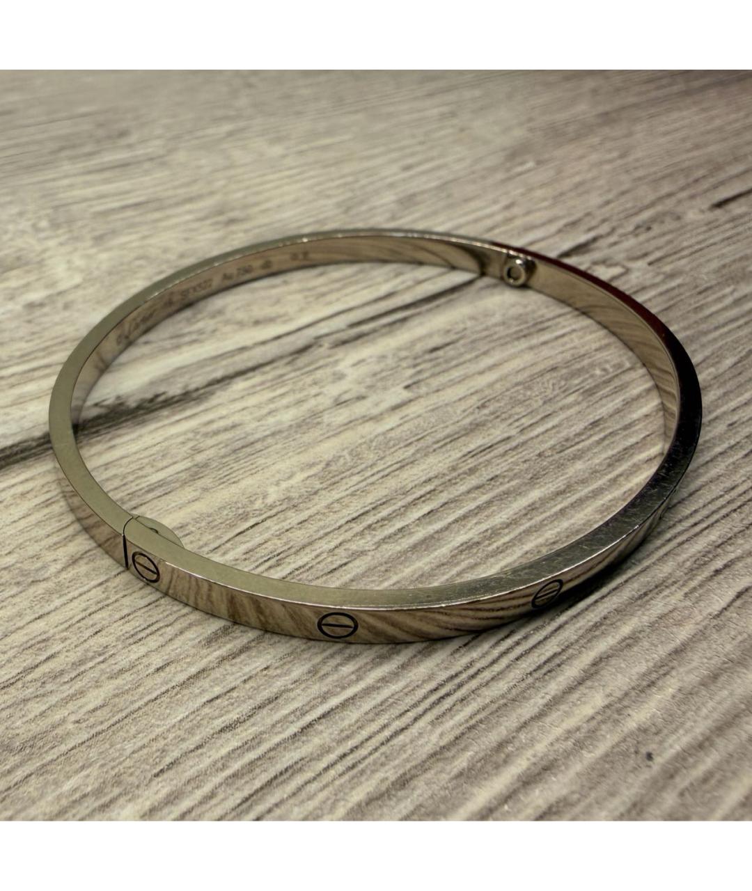 CARTIER Серебрянный браслет из белого золота, фото 7