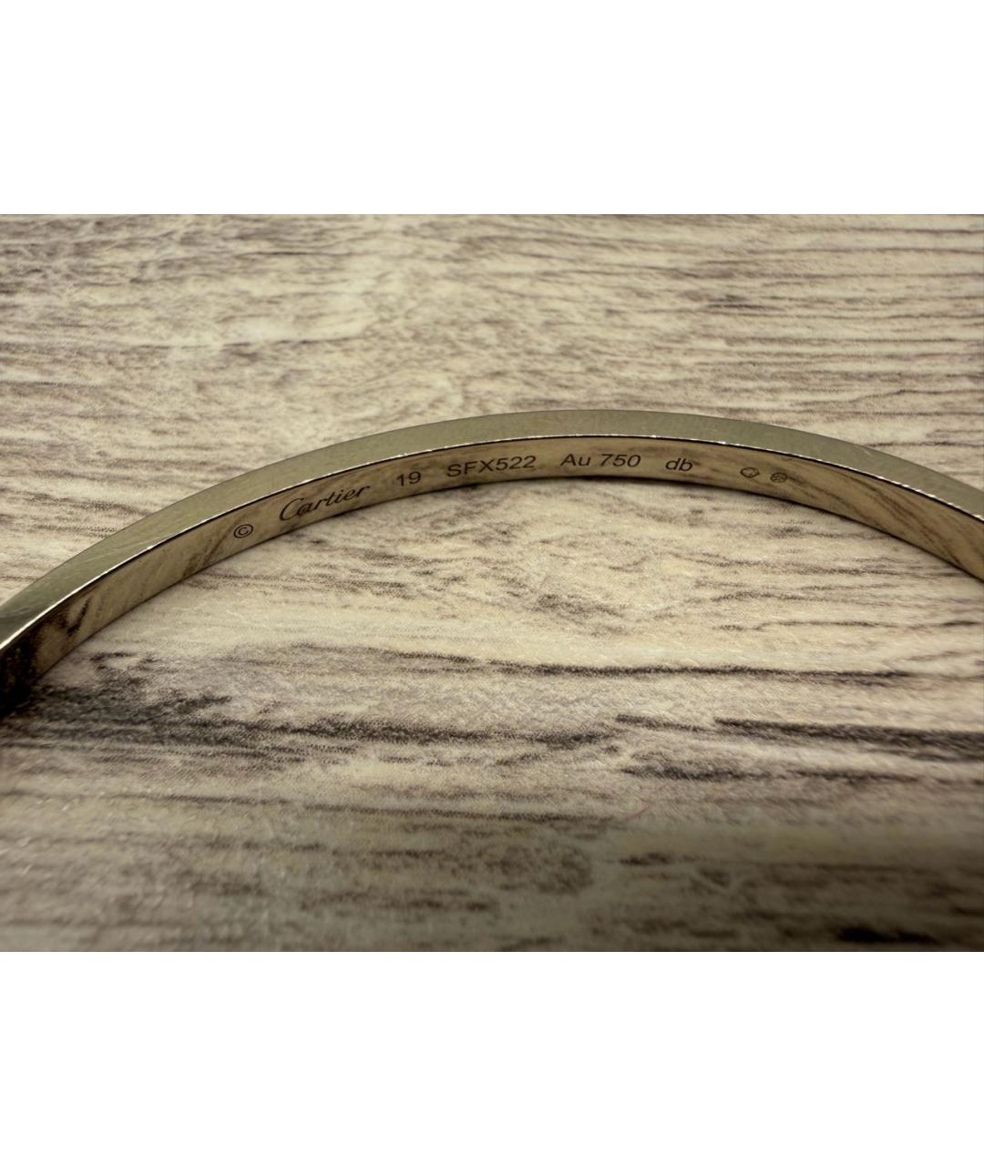 CARTIER Серебрянный браслет из белого золота, фото 5