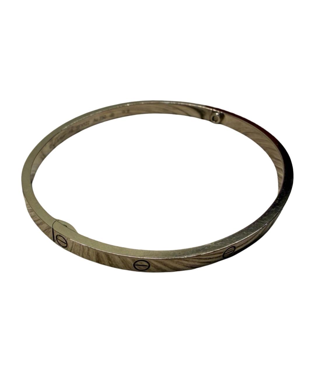 CARTIER Серебрянный браслет из белого золота, фото 1