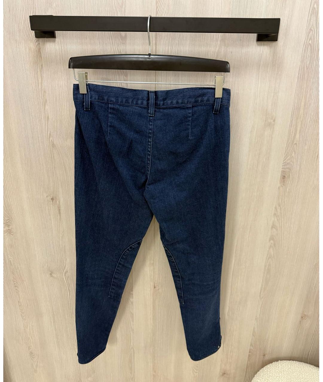 RALPH LAUREN Темно-синие хлопковые джинсы слим, фото 2