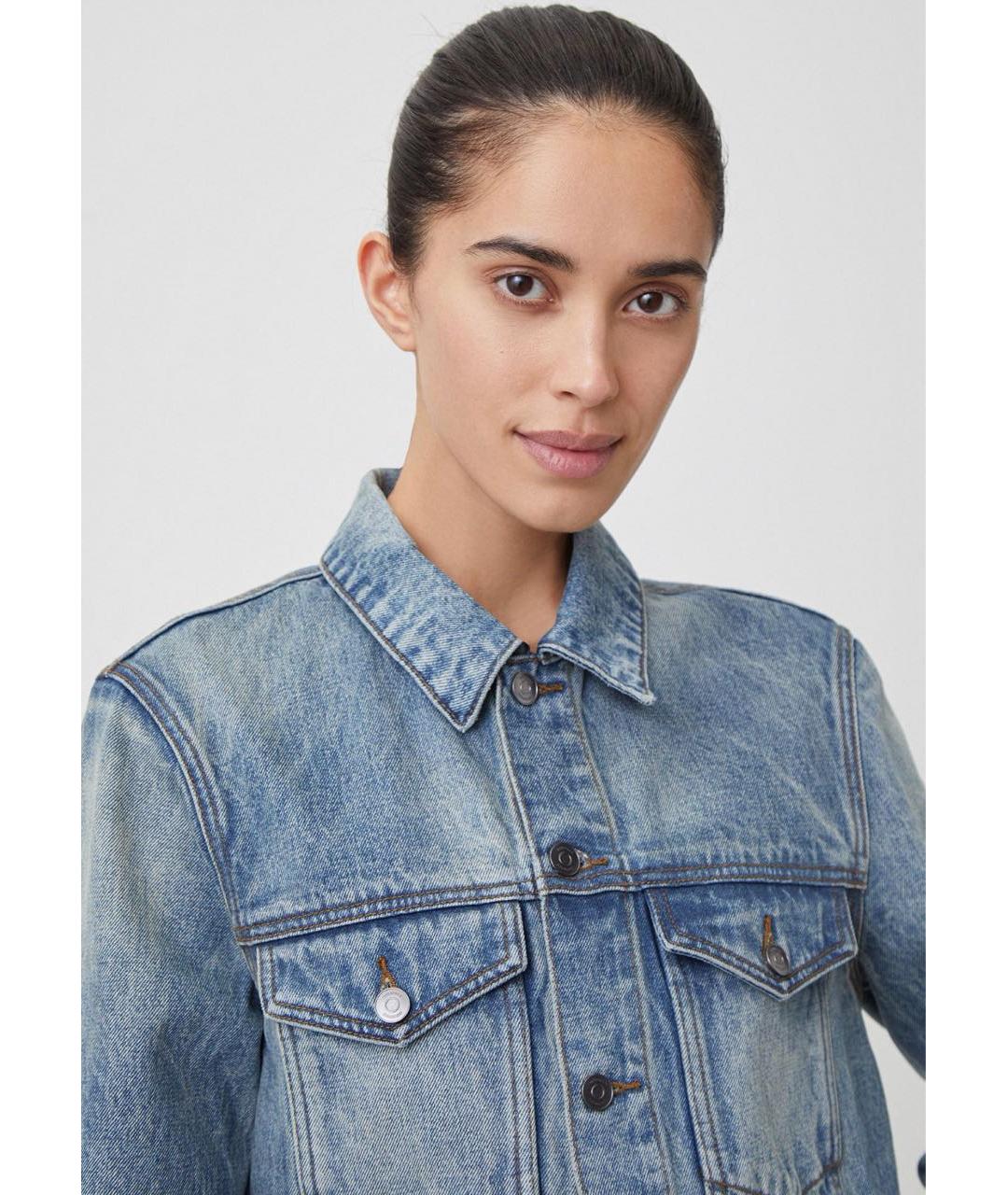 12 STOREEZ Голубая деним куртка, фото 4