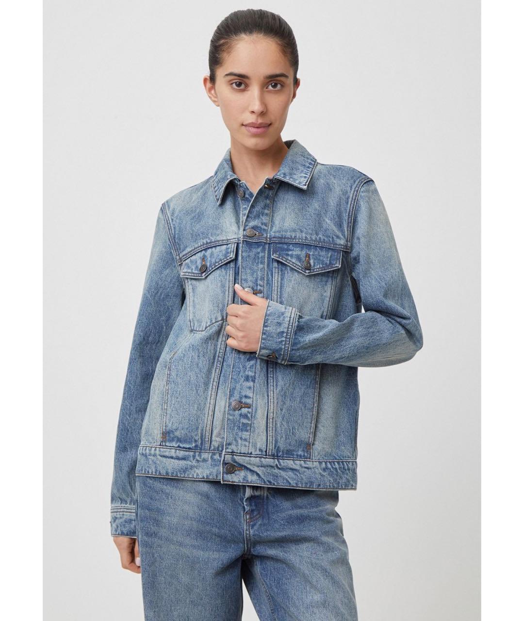 12 STOREEZ Голубая деним куртка, фото 2