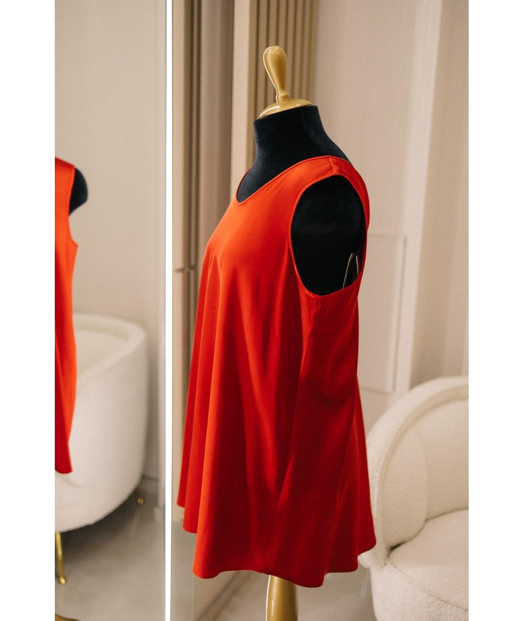 GENTRY PORTOFINO Красная вискозная блузы, фото 4