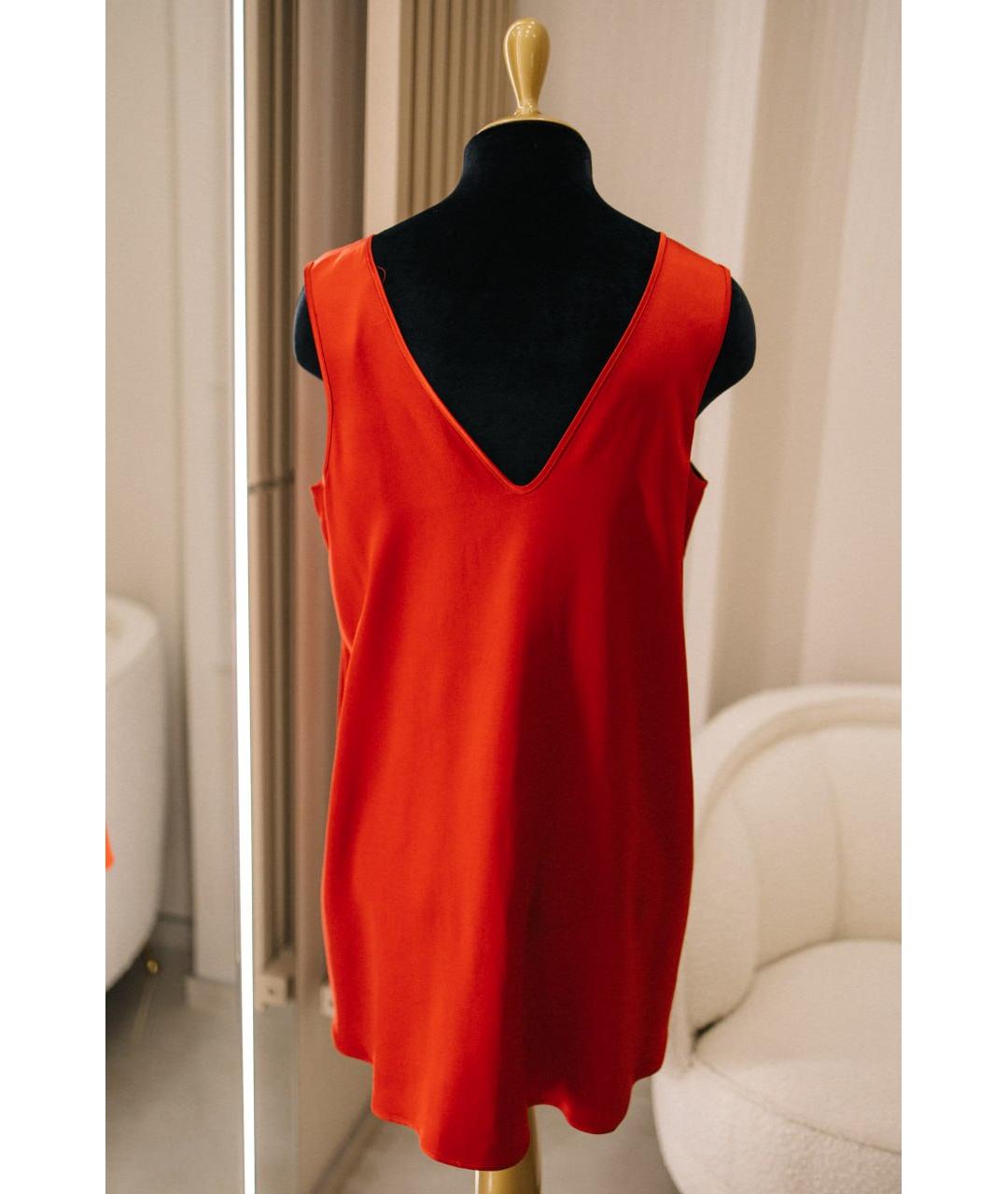 GENTRY PORTOFINO Красная вискозная блузы, фото 2