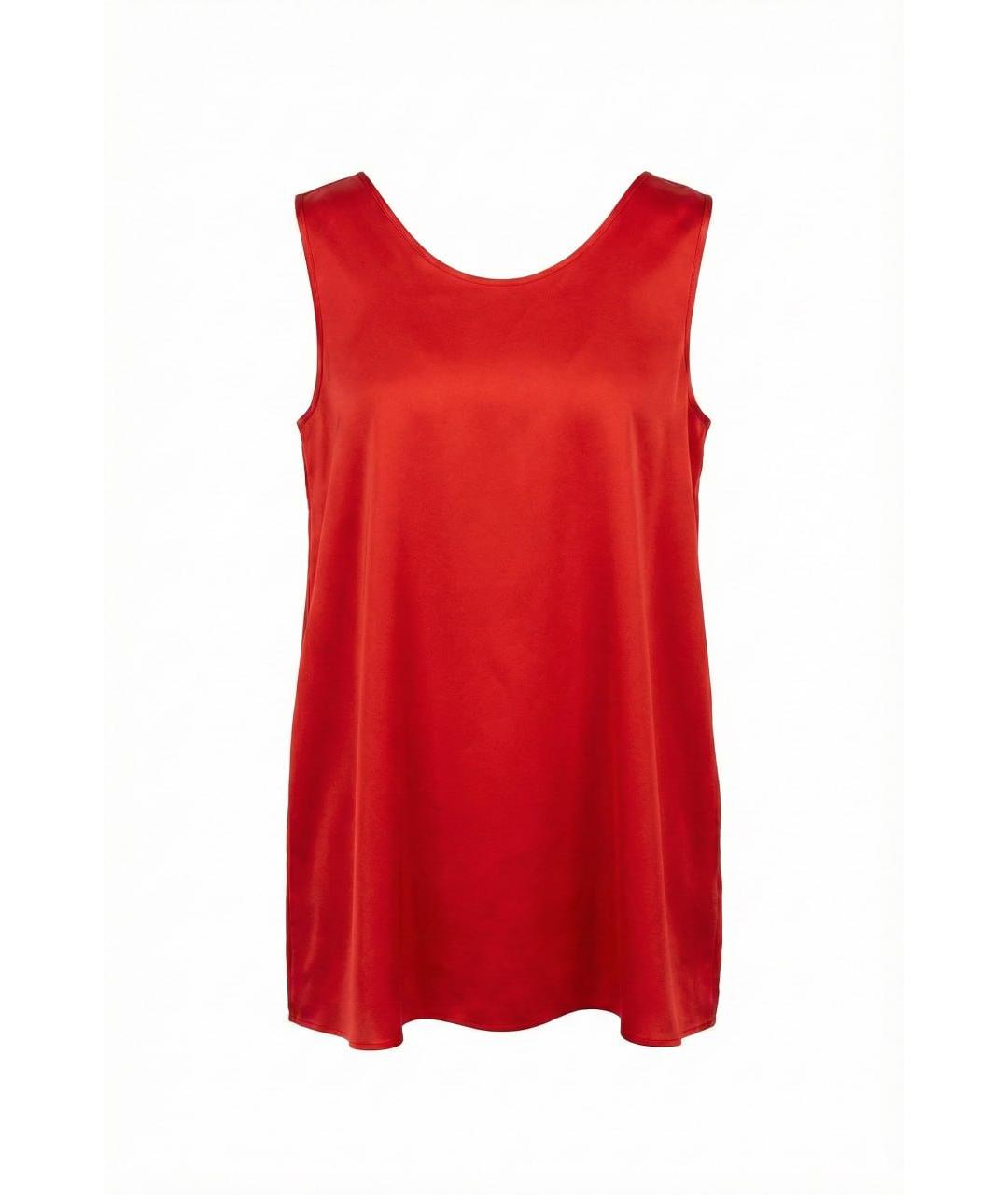 GENTRY PORTOFINO Красная вискозная блузы, фото 6