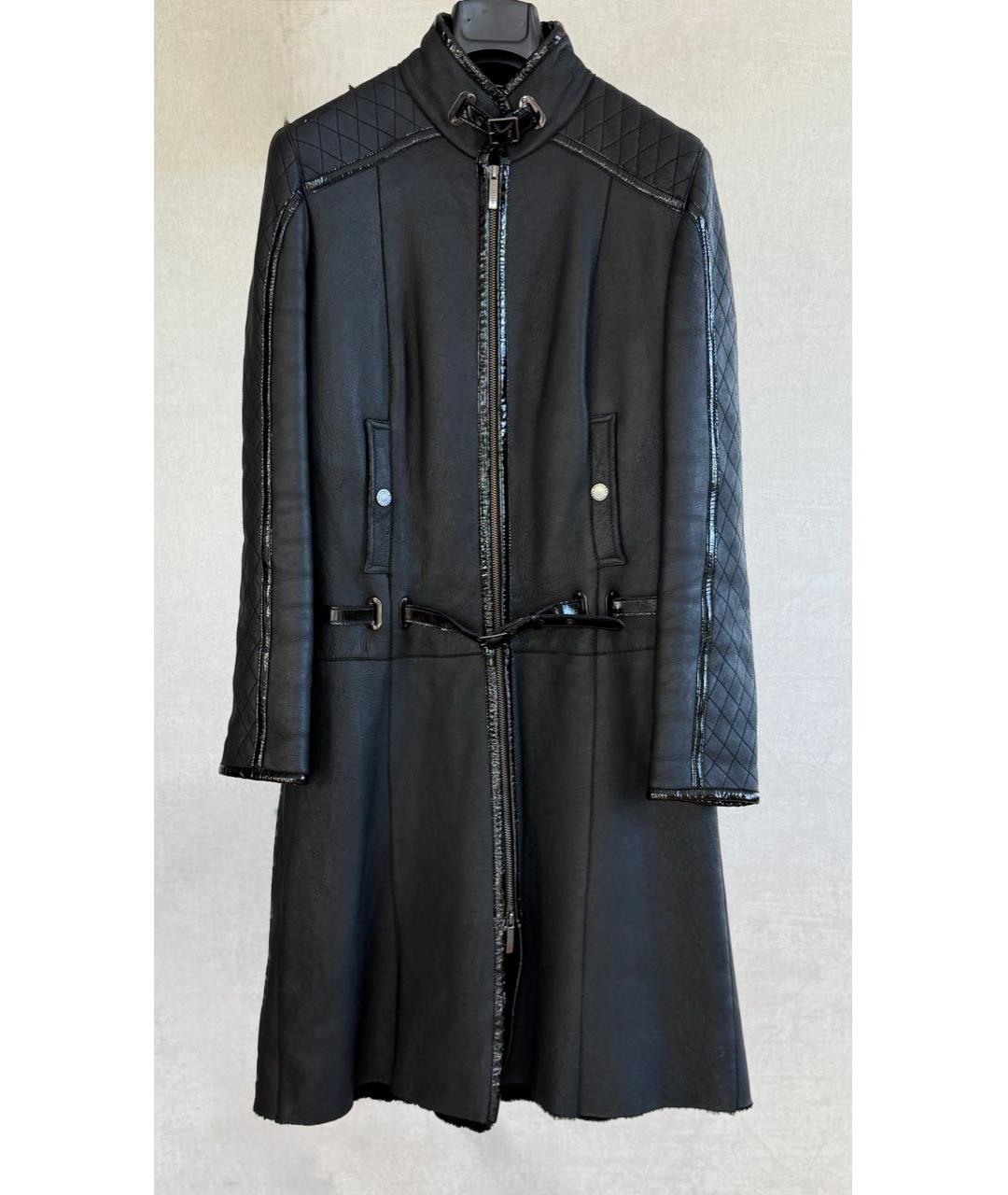 BURBERRY Черная кожаная дубленка, фото 9