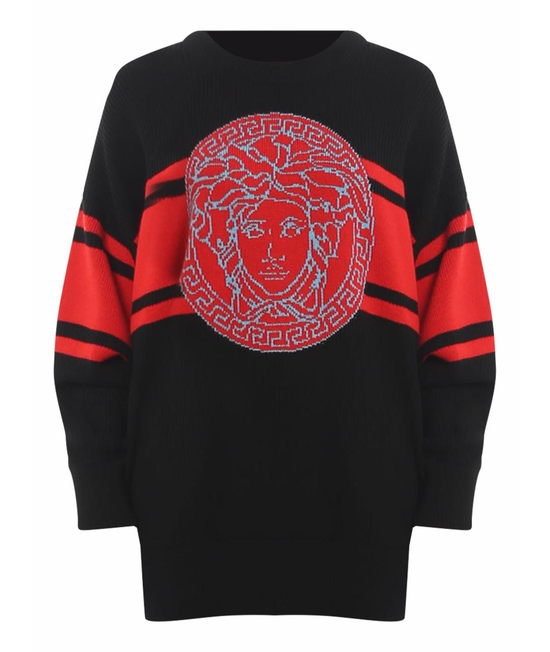 VERSACE Красный шерстяной джемпер / свитер, фото 1