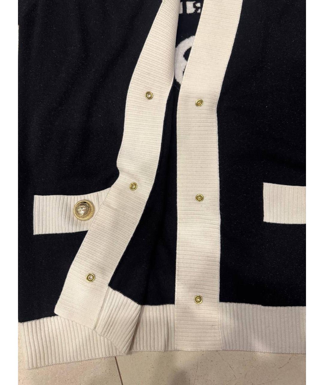 BALMAIN Черный шерстяной кардиган, фото 6