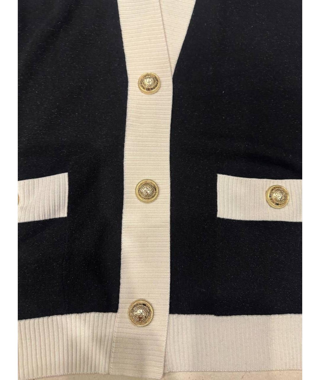 BALMAIN Черный шерстяной кардиган, фото 4