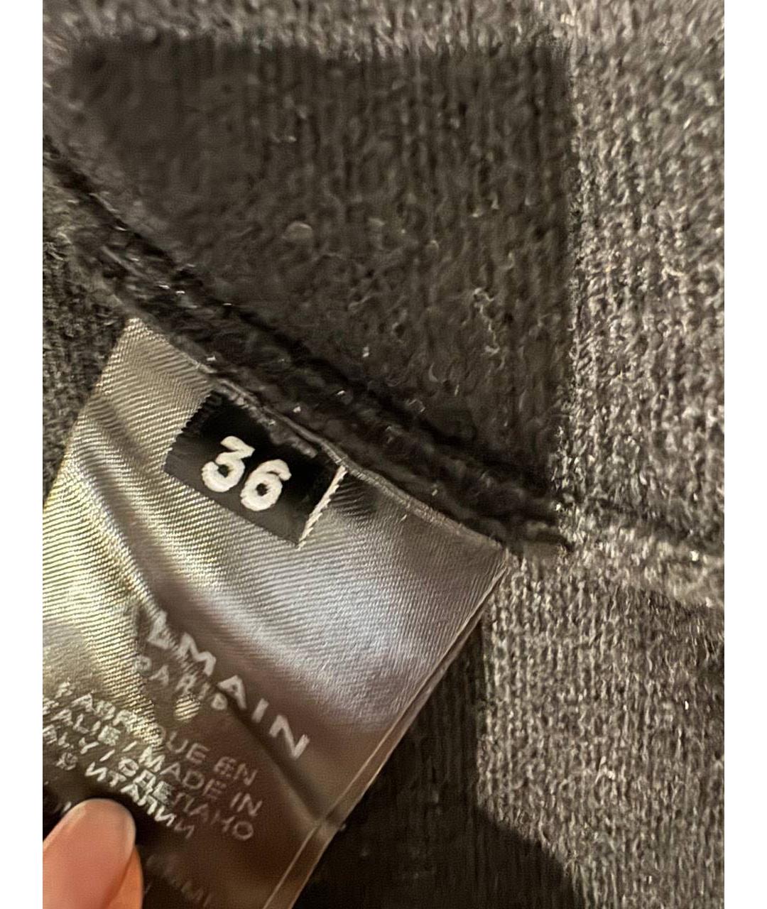 BALMAIN Черный шерстяной кардиган, фото 7
