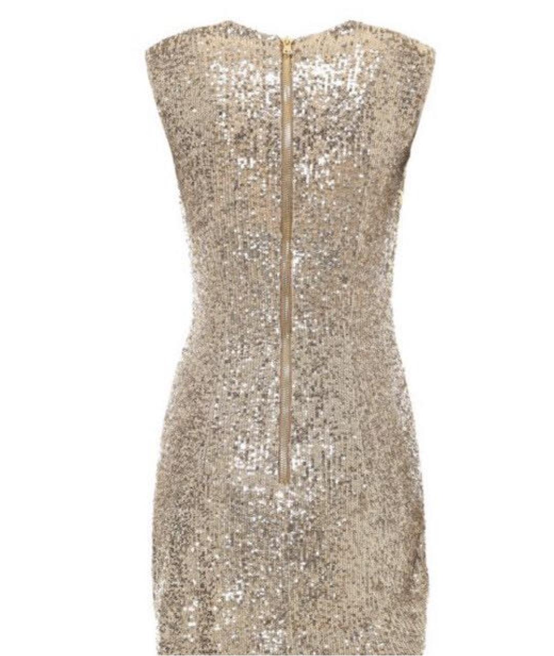 BALMAIN Золотое платье, фото 2