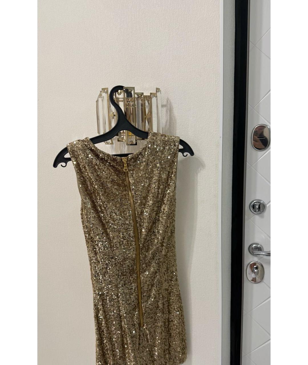 BALMAIN Золотое платье, фото 2